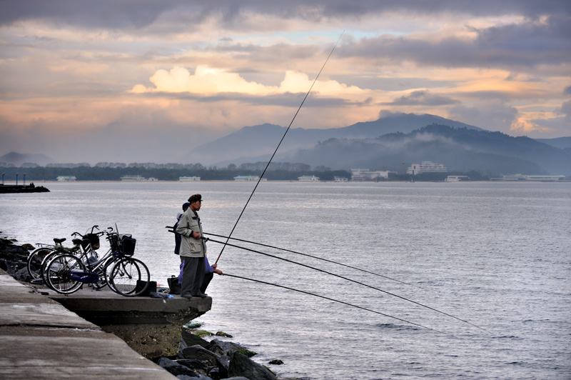 Рыбаки в Вонсане.
